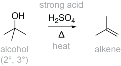Alcohol Dehydration E1 General Reaction